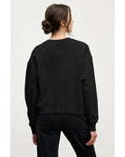 black crewneck sweatshirt