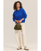 crewneck sweatshirt in royal blue