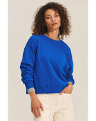 crewneck sweatshirt in royal blue