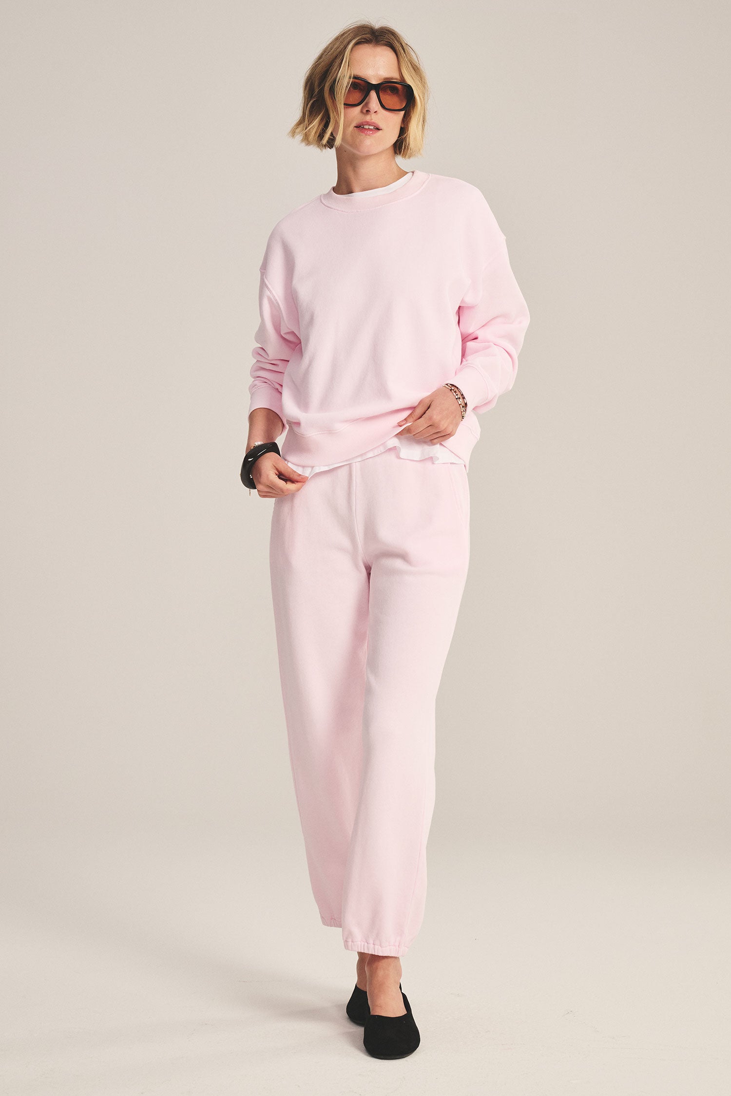 light pink pullover sweater