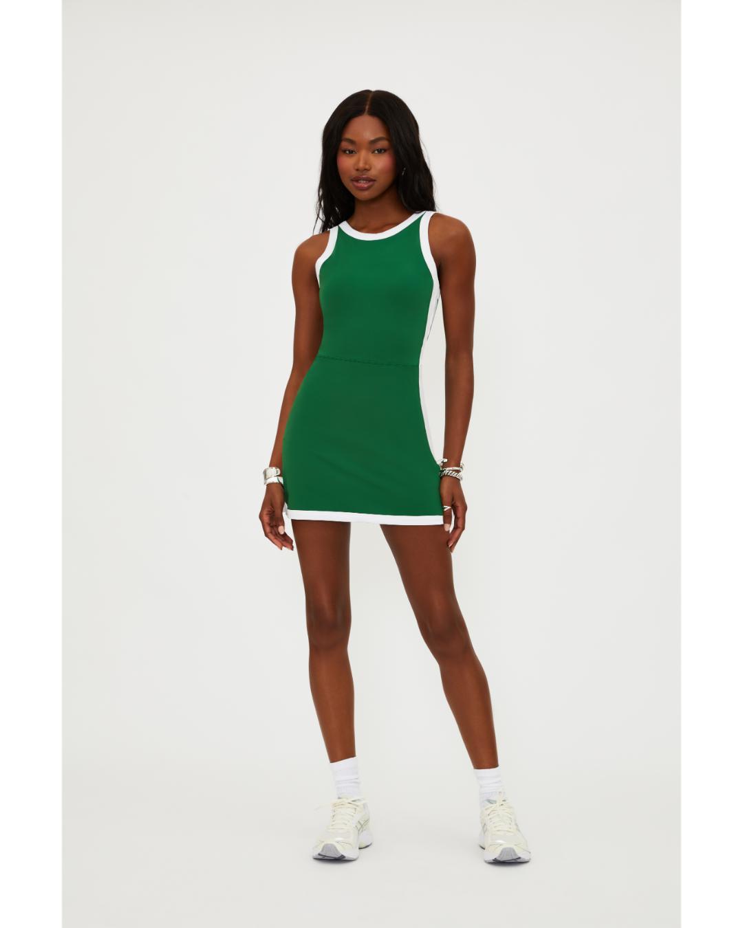 green activewear dress