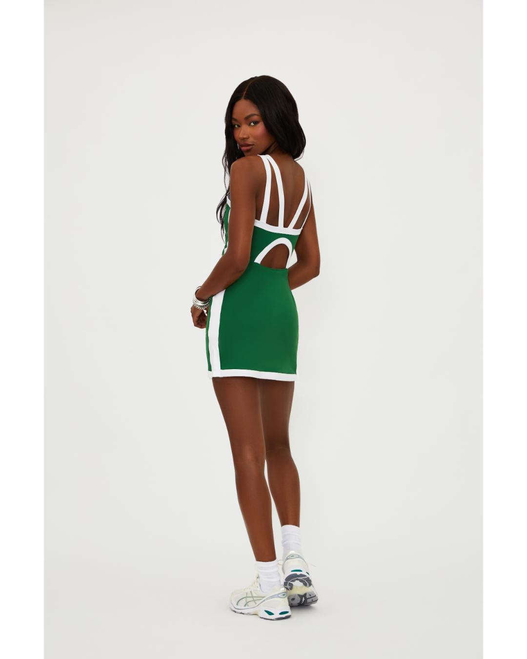 green activewear dress