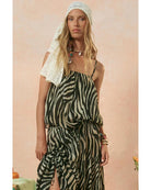 flowy cami in zebra print