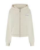 cream zip up hoodie