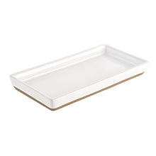 Load image into Gallery viewer, White Stoneware Tray
