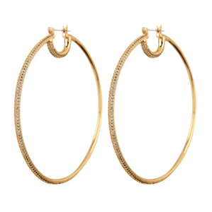 Stardust Pave Hoops