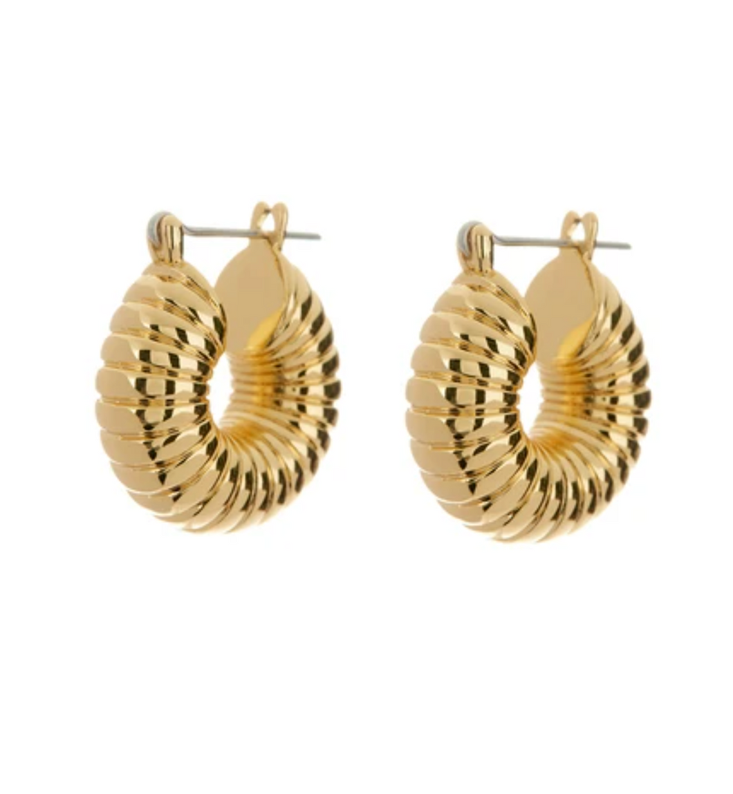Ridged Mini Donut Hoop
