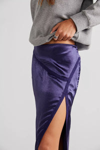 Dakota Satin Midi Skirt