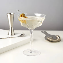 Load image into Gallery viewer, Faceted Martini Glass

